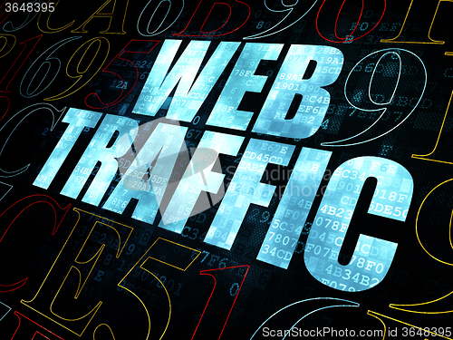 Image of Web design concept: Web Traffic on Digital background