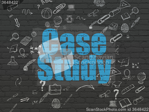 Image of Learning concept: Case Study on wall background