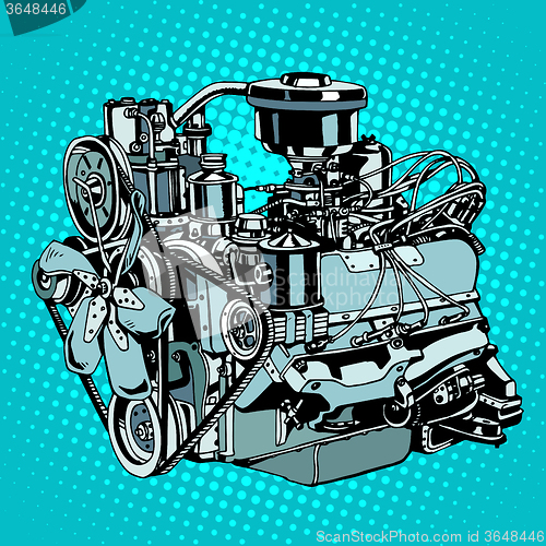 Image of Retro engine motor