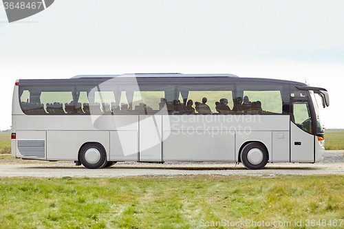 Image of tour bus staying outdoors