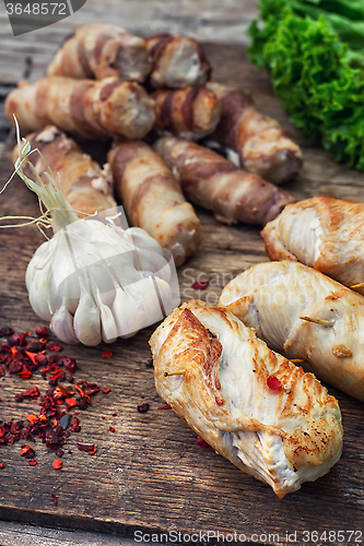 Image of Grilled meat sausages