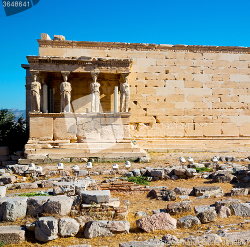 Image of statue acropolis athens   place  and  historical    in greece th