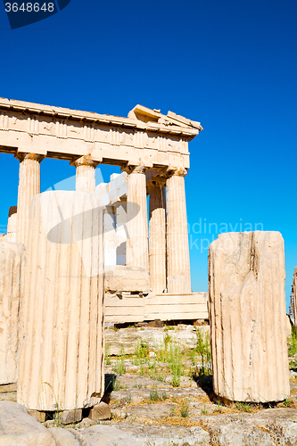 Image of in greece the old   parthenon athens