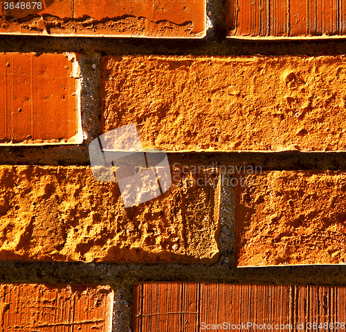 Image of  wall  brick in the   centre   of cairate varese italy