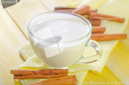 Image of milk with cinnamon