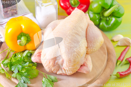 Image of chicken and vegetables