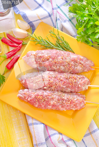 Image of raw kebab
