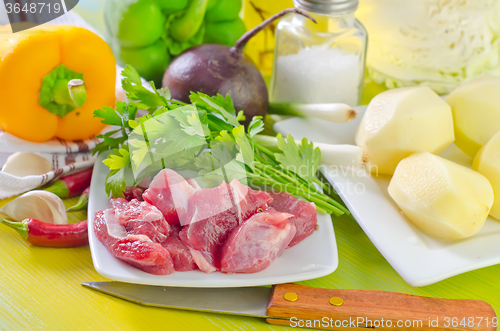 Image of meat and vegetables