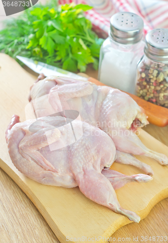 Image of raw quail