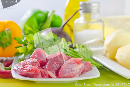 Image of meat and vegetables