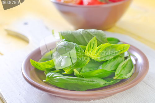 Image of basil and tomato
