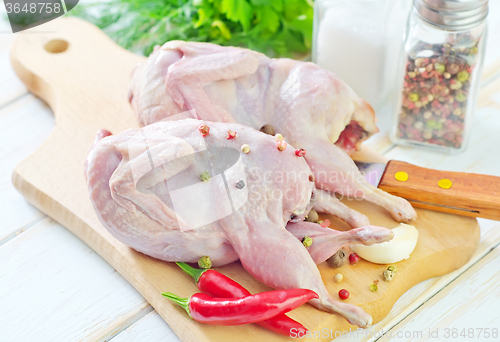 Image of raw quail