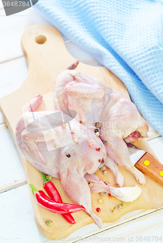 Image of raw quail