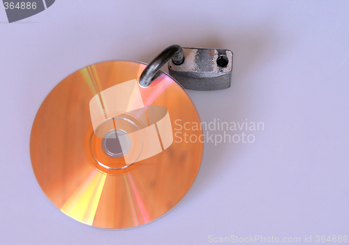 Image of CD With Padlock