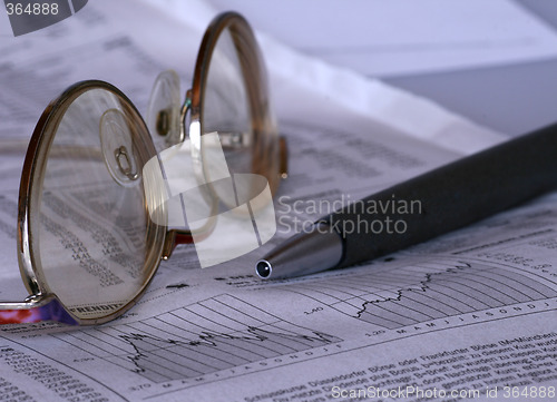 Image of Business Magazine and glasses