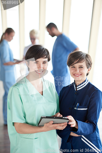 Image of group of medical staff at hospital