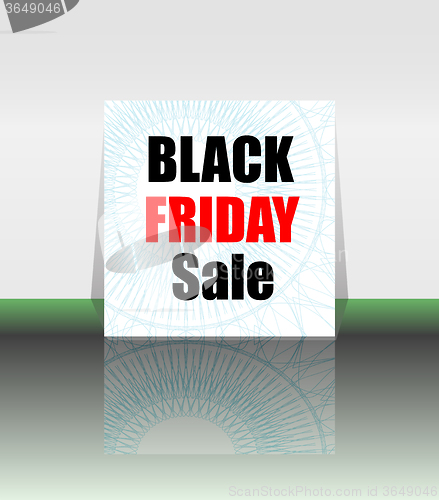 Image of Black Friday sale inscription design template. Black Friday banner. Vector illustration