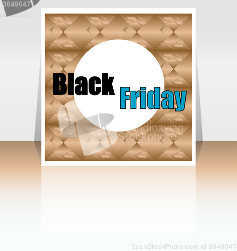 Image of Black Friday sale inscription design template. Black Friday banner. Vector illustration