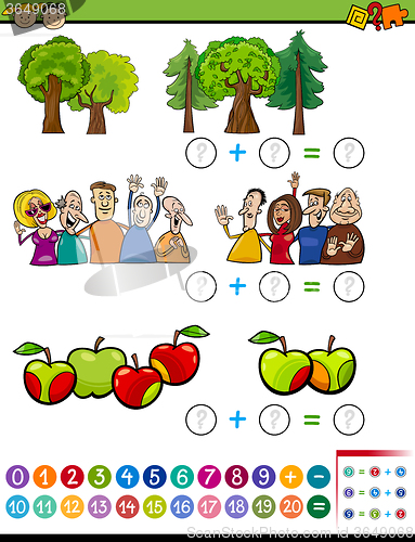 Image of mathematical algebra task for kids