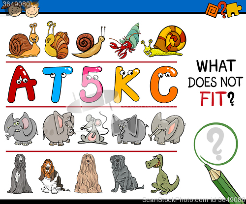 Image of wrong element task for kids