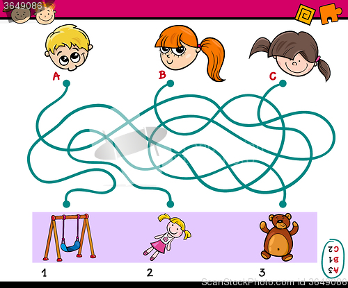 Image of find path task for children