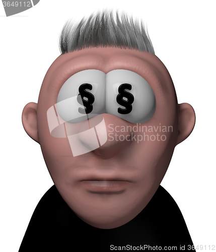 Image of lawyer cartoon guy