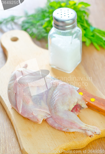 Image of raw quail