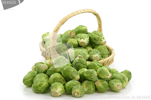 Image of Brussels sprouts in a basket