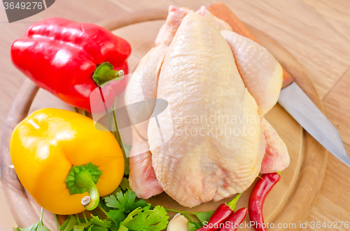 Image of chicken and vegetables