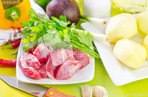 Image of meat and vegetables