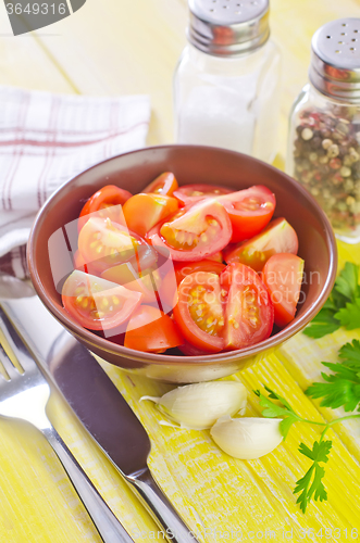 Image of salad from tomato