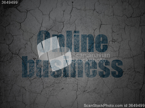 Image of Business concept: Online Business on grunge wall background