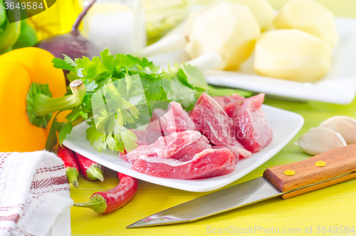 Image of meat and vegetables