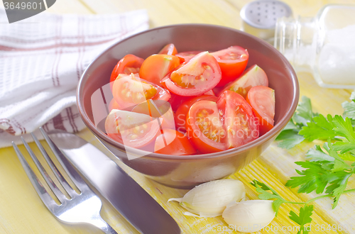 Image of salad from tomato