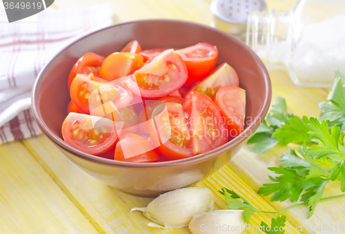 Image of salad from tomato