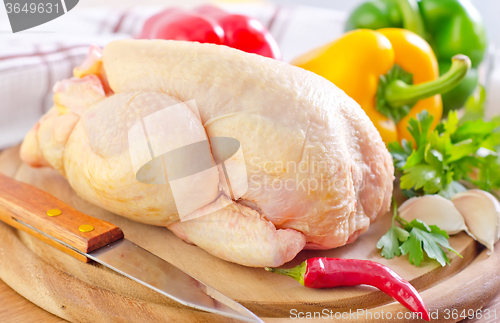Image of chicken and vegetables