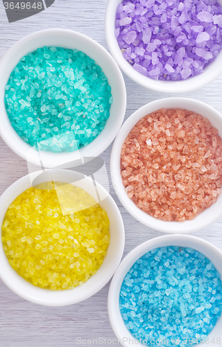 Image of color salt