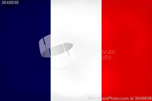 Image of France Flag Dirty