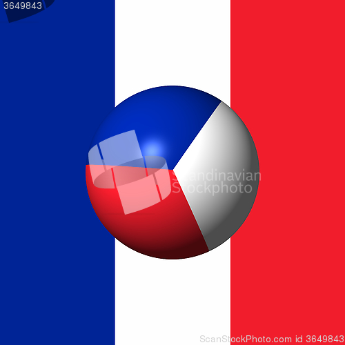 Image of France Flag Sphare