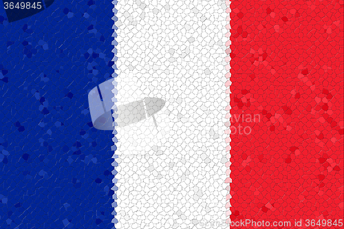 Image of France Flag Mosaic