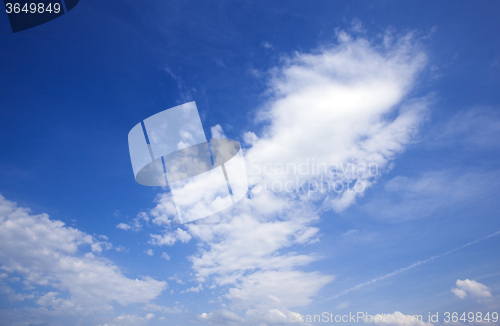 Image of the blue sky  