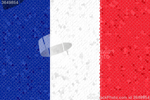 Image of France Flag Mosaic