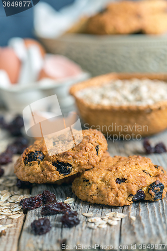 Image of Homemade oatmeal cookies.