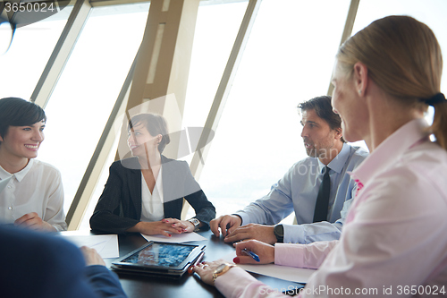 Image of business woman on meeting