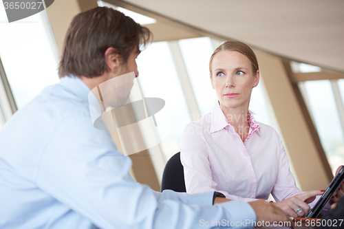 Image of business people group on meeting at office