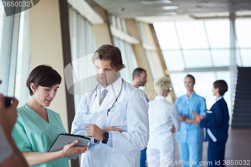 Image of group of medical staff at hospital