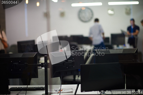 Image of computer at modern office