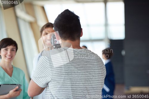 Image of group of medical staff at hospital