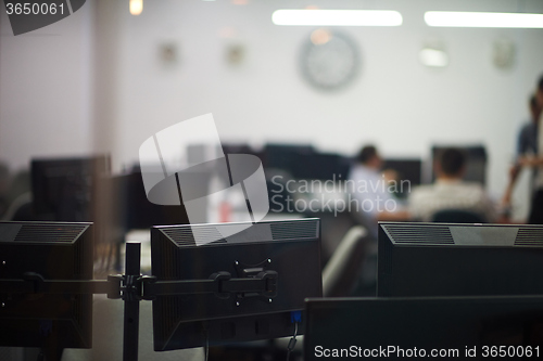 Image of computer at modern office