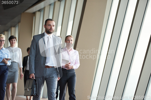 Image of business people group walking